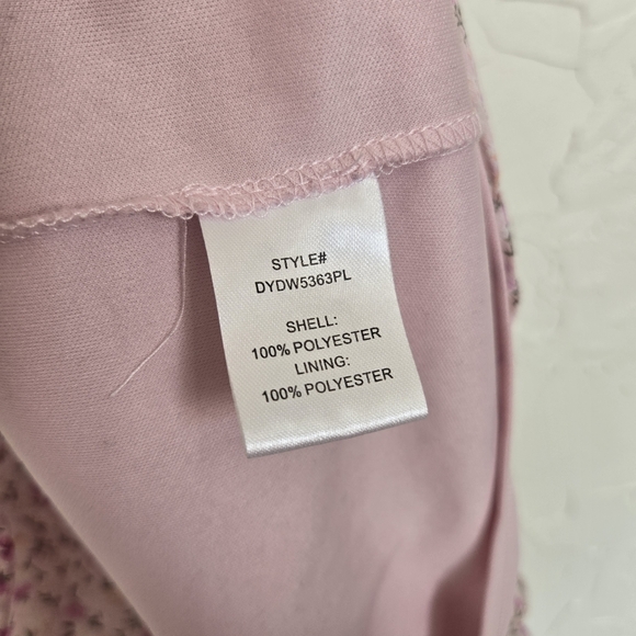 Altar'd State Floral Smocked Open Back Romantic Pink Dress, M - Picture 5 of 8